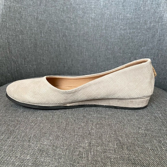 French Sole fs/ny Zeppa Leather Wedge in Light Grey Cartizze 7 - Picture 4 of 8